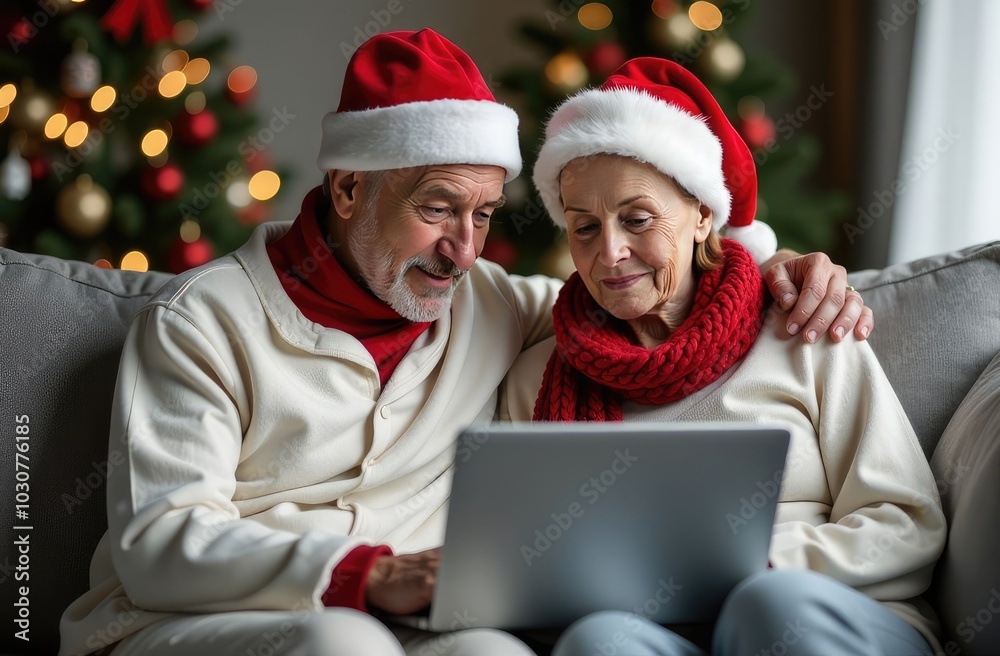happy retired men and women smile while making a video call. The concept of active life and leisure for pensioners happy retired men and women smile while making a video call. The concept of active life and leisure for pensioners