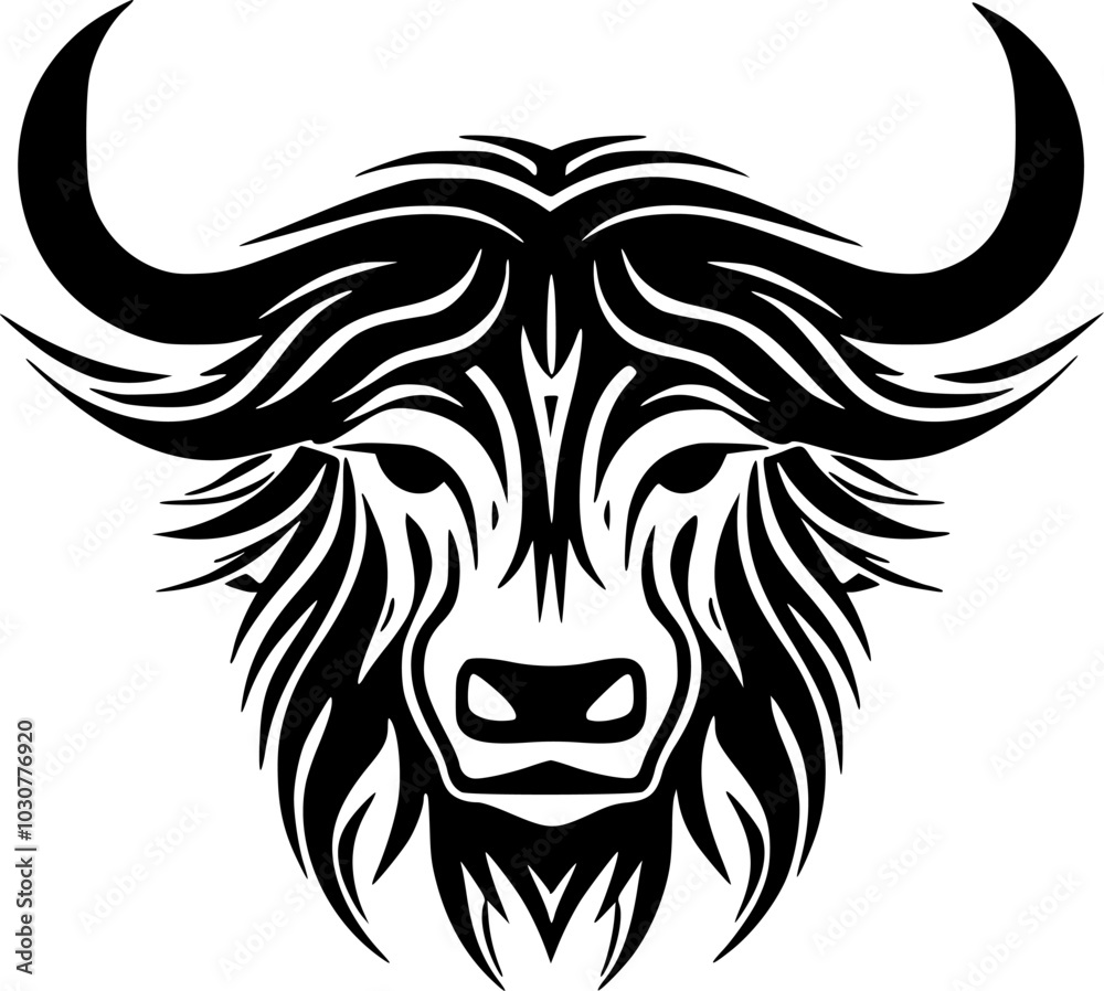 Highland Cow - High Quality Vector Logo - Vector illustration ideal for T-shirt graphic Highland Cow - High Quality Vector Logo - Vector illustration ideal for T-shirt graphic