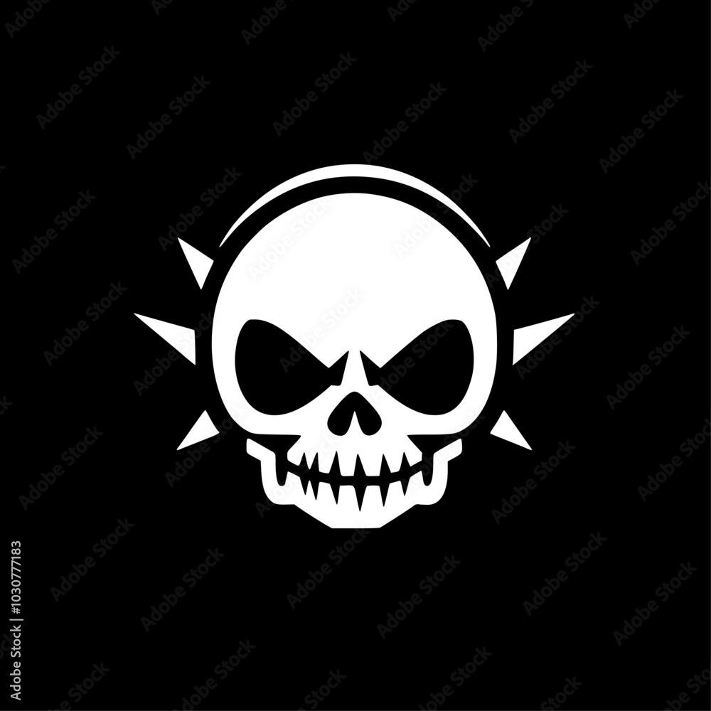 Obraz premium Skull - High Quality Vector Logo - Vector illustration ideal for T-shirt graphic