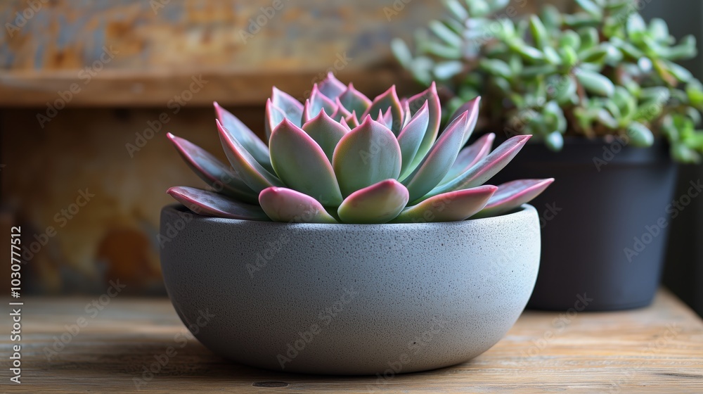 Modern Succulent in Stylish Planter Modern Succulent in Stylish Planter