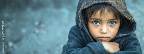 Hunger, poor, poverty. Social inequality, homeless kids crying for help, human rights, donating and charity for underprivileged children in the third world.