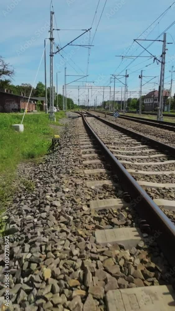 A relaxing train ride through the countryside. The video is a first-person perspective of a train ride, with the camera mounted on the front of the train. The video is accompanied by the sounds of the A relaxing train ride through the countryside. The video is a first-person perspective of a train ride, with the camera mounted on the front of the train. The video is accompanied by the sounds of the