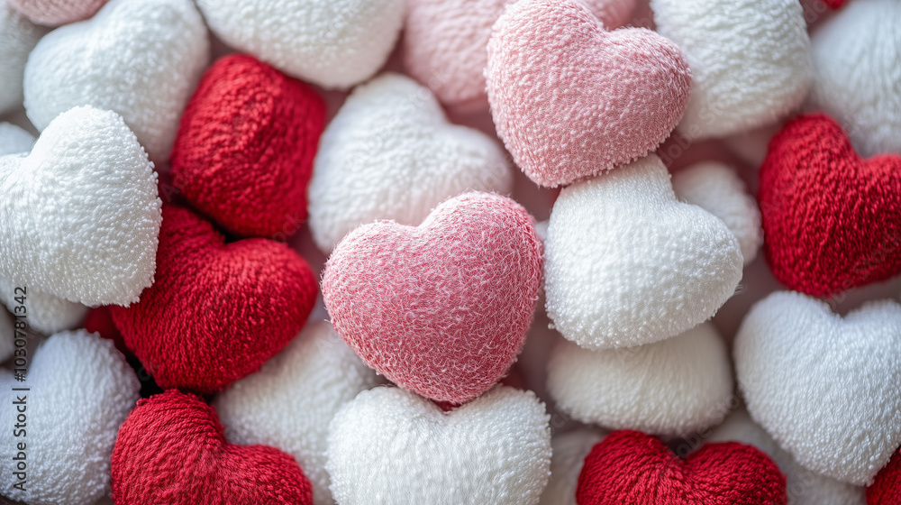 Pink Valentine's day background with hearts Pink Valentine's day background with hearts