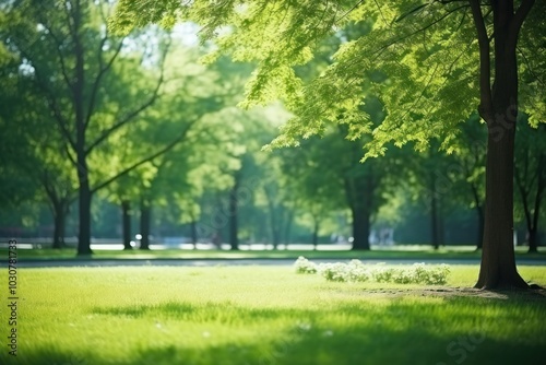 Green park landscape outdoors.