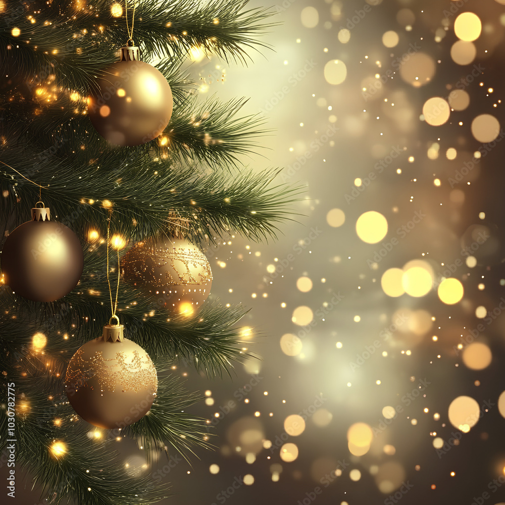 christmas decorations whit lights and bokeh christmas decorations whit lights and bokeh