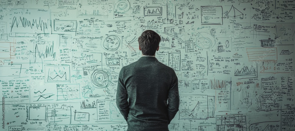 Confident Professional Presenting Strategic Plan on Whiteboard for Business Development Confident Professional Presenting Strategic Plan on Whiteboard for Business Development