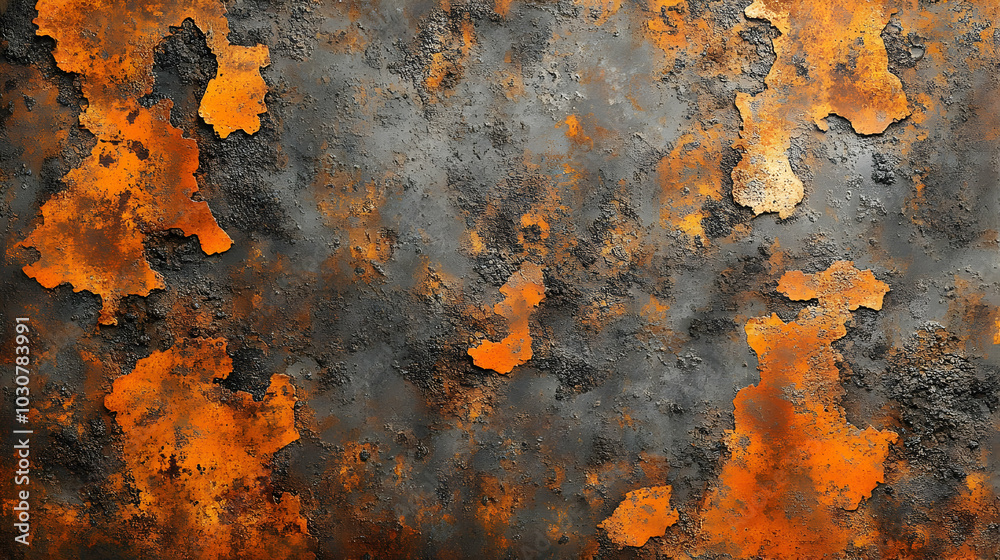 Abstract texture of rust and corrosion with orange and gray tones. Abstract texture of rust and corrosion with orange and gray tones.