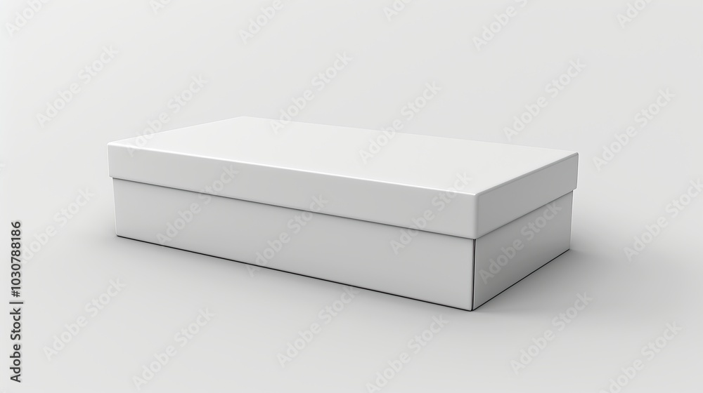 High-quality white box 3D mockup for packaging and product design. Isolated on a clean white background for easy integration. cardboard, package, product, shipping, packaging, storage. High High-quality white box 3D mockup for packaging and product design. Isolated on a clean white background for easy integration. cardboard, package, product, shipping, packaging, storage. High