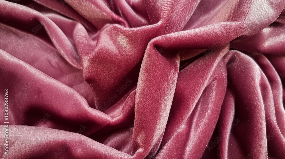 Close Up of Soft Pink Velvet Fabric Texture