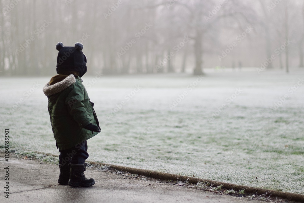 Fototapeta premium child in winter