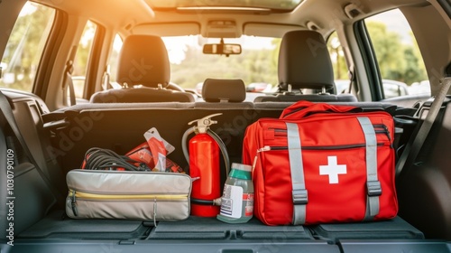 Essential Car Safety Kit: First Aid, Fire Extinguisher & More