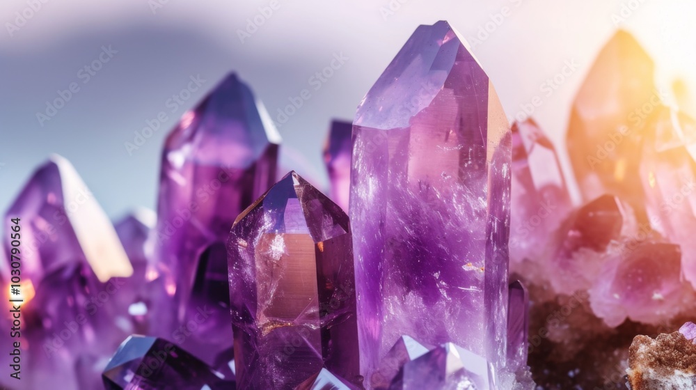 Amethyst Crystal Cluster: A Close-Up View of Natural Beauty Amethyst Crystal Cluster: A Close-Up View of Natural Beauty