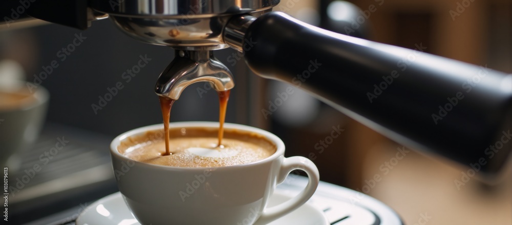 Coffee machine producing aromatic espresso Espresso Brew Coffee machine producing aromatic espresso Espresso Brew