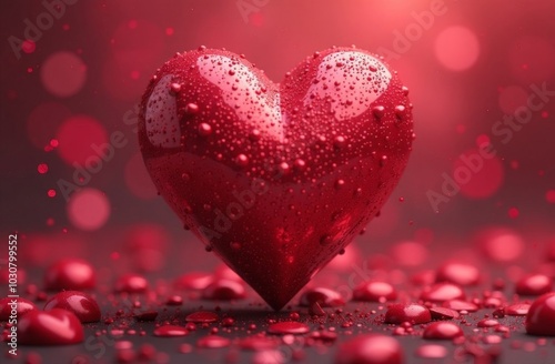 red hearts background photo