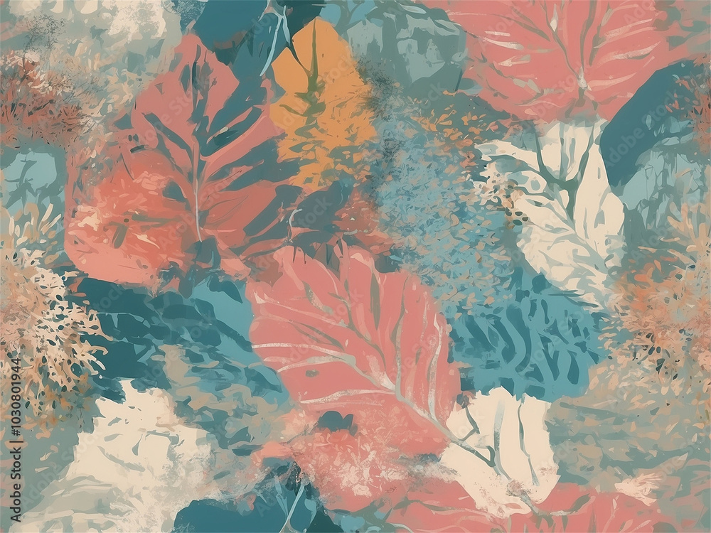 Light and Airy Floral Patterns in Subtle Pastel Tones Light and Airy Floral Patterns in Subtle Pastel Tones