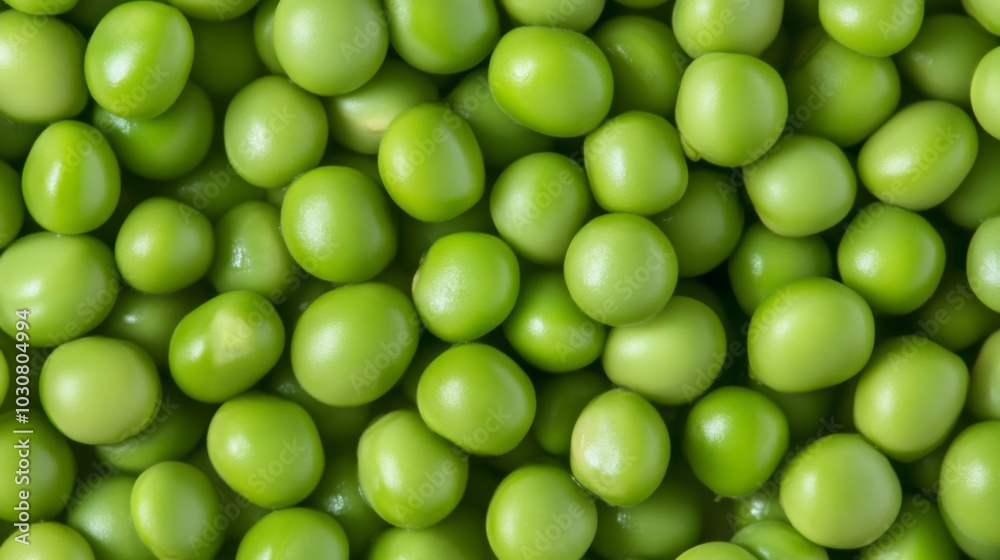 Fresh Green Peas Close Up - Vibrant Texture Fresh Green Peas Close Up - Vibrant Texture