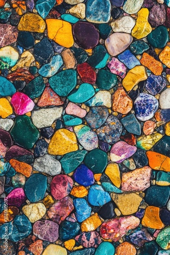 Close-up colorful rocks