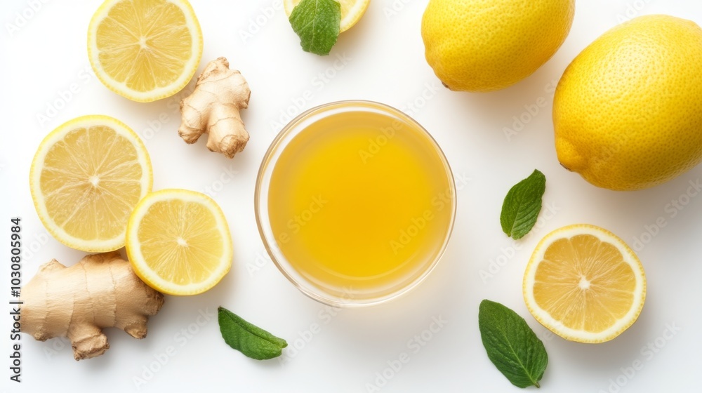 Homemade Ginger Lemon Drink: Fresh & Refreshing Homemade Ginger Lemon Drink: Fresh & Refreshing