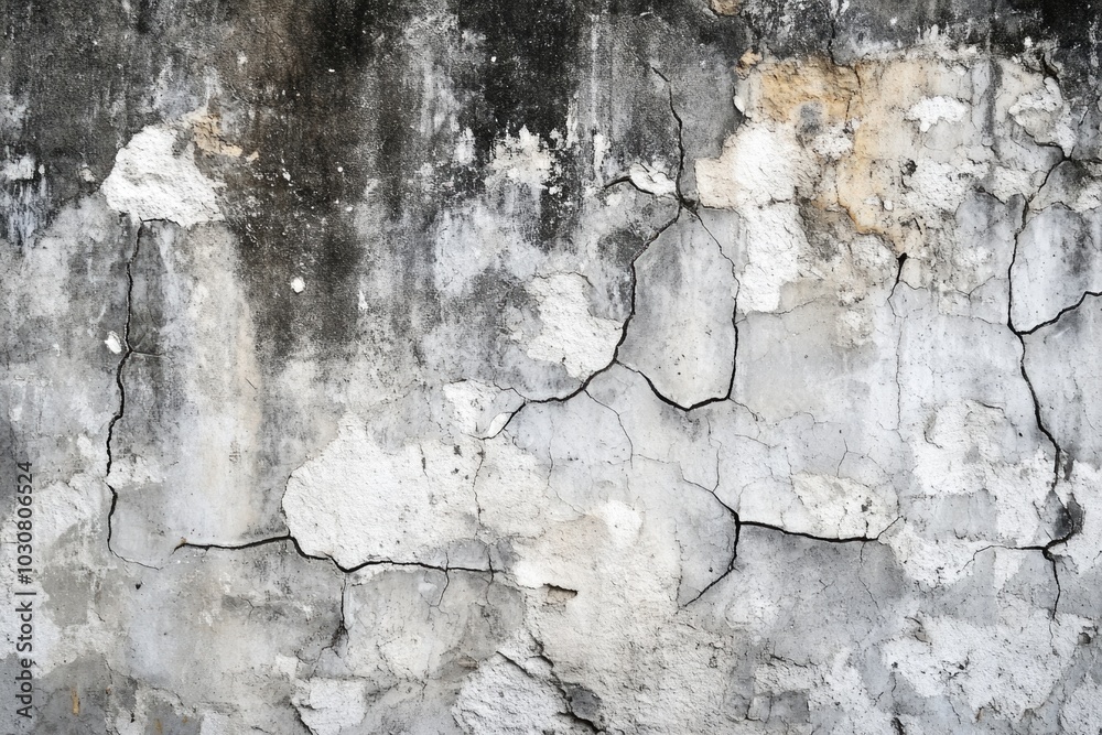 Obraz premium Abstract painted wall with colorful designs and patterns