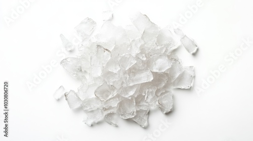 Wallpaper Mural Close Up of Ice Cubes on a White Background Torontodigital.ca