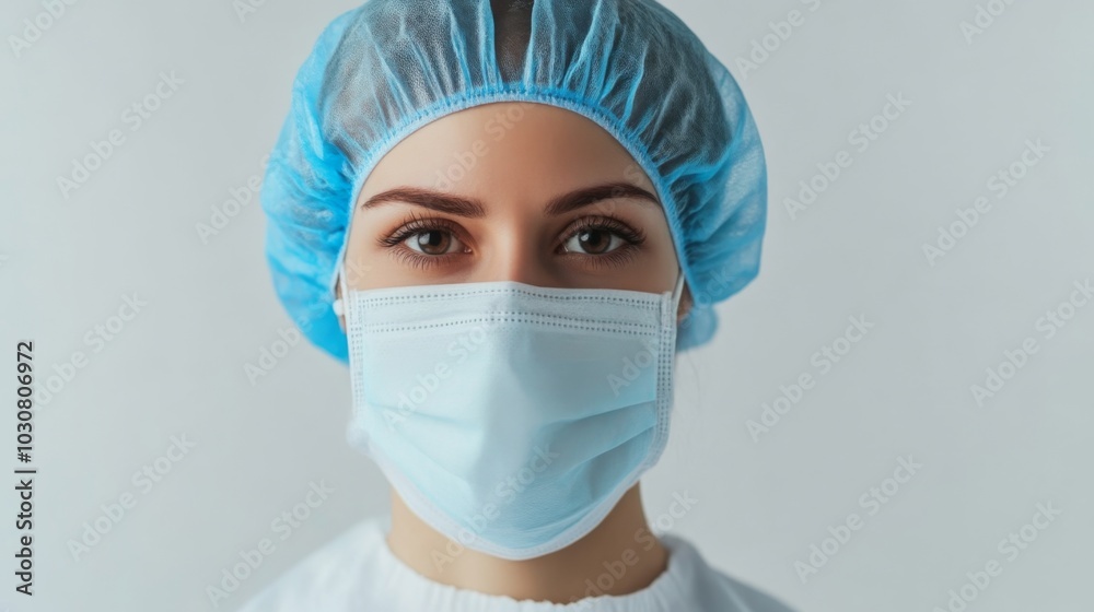 Portrait of a Medical Professional in Protective Gear Portrait of a Medical Professional in Protective Gear