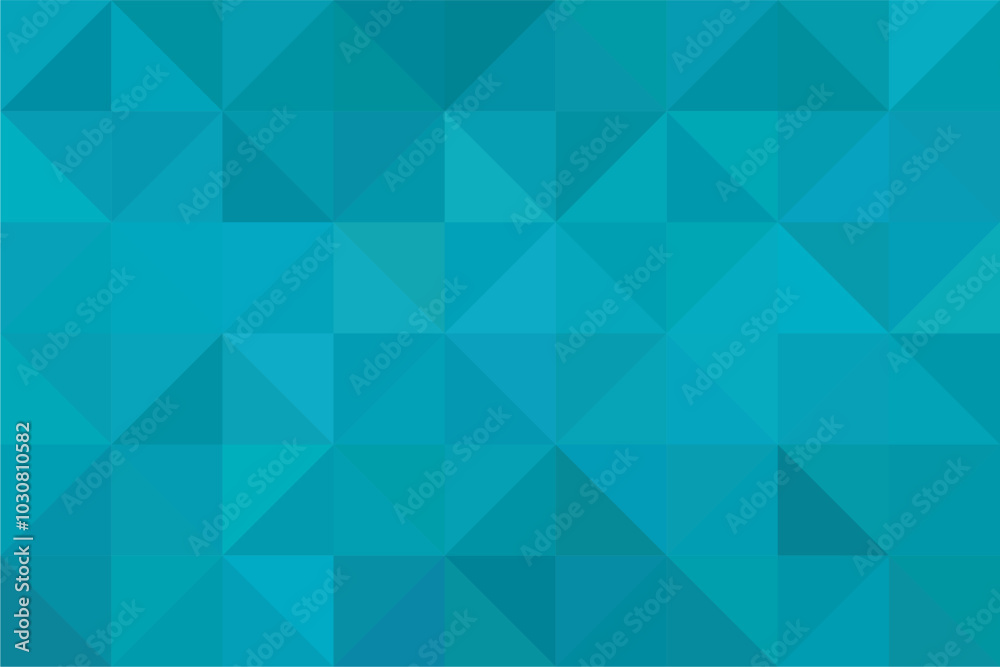 Mosaic triangle turquoise background. Gradient pixel polygonal background. Mosaic triangle turquoise background. Gradient pixel polygonal background.