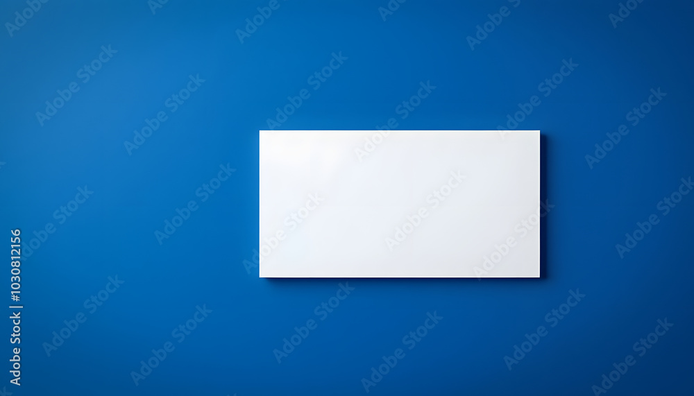 Clean minimal white business card mockup and dark blue background isolated with white highlights, png Clean minimal white business card mockup and dark blue background isolated with white highlights, png