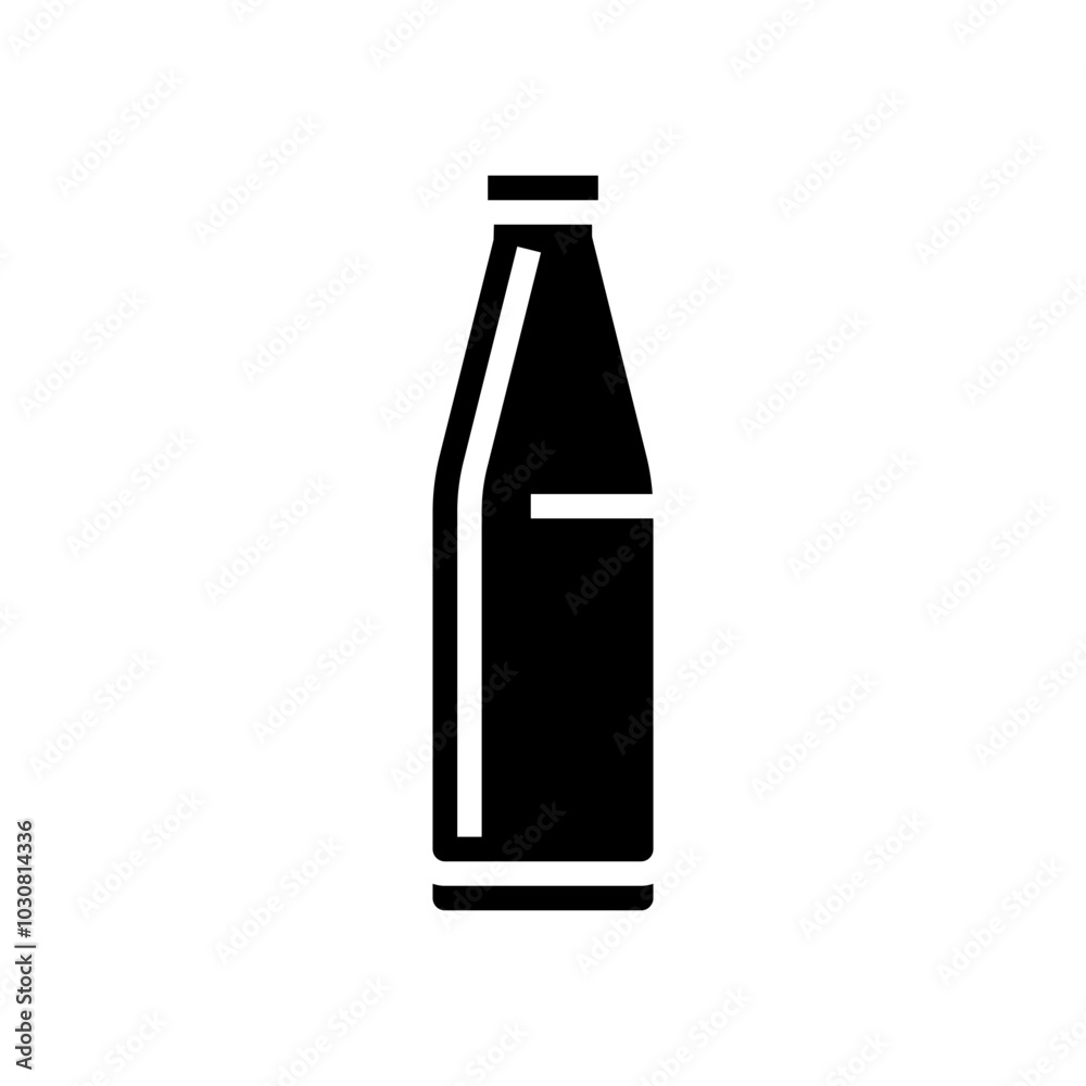 milk bottle glass package glyph icon vector. milk bottle glass package sign. isolated symbol illustration milk bottle glass package glyph icon vector. milk bottle glass package sign. isolated symbol illustration
