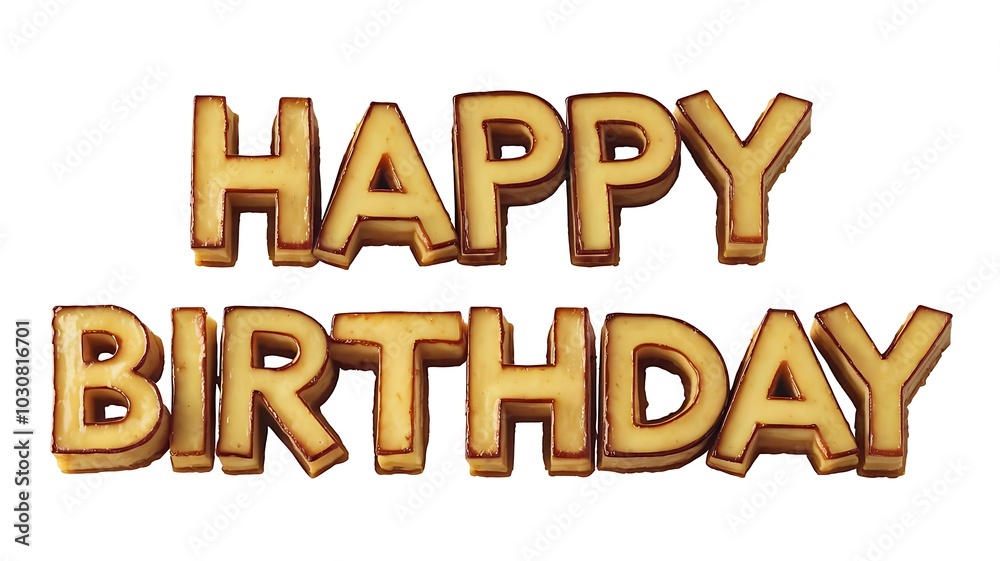 Happy birthday lettering isolated on white background. Happy birthday lettering isolated on white background.