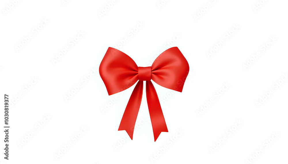 Isolated Red Bow with Ribbon: White Background PNG Format Isolated Red Bow with Ribbon: White Background PNG Format
