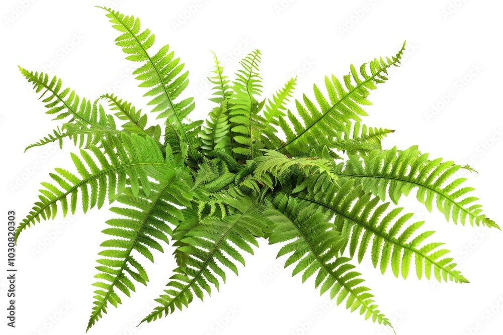 Fern plant on white Fern plant on white