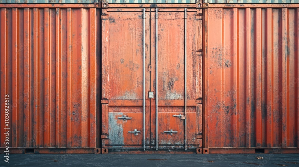 Red Container Building Exterior