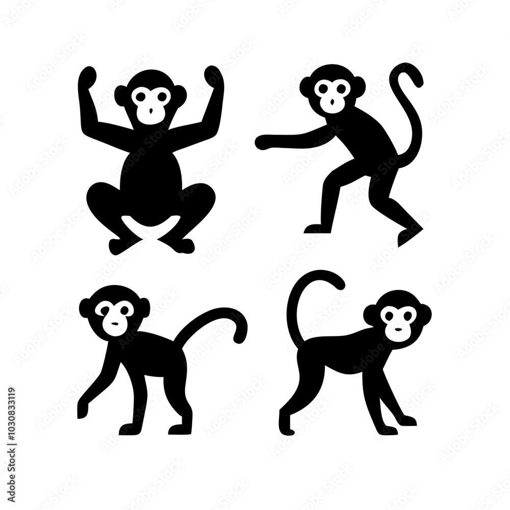 Obraz premium Cool animal silhouettes