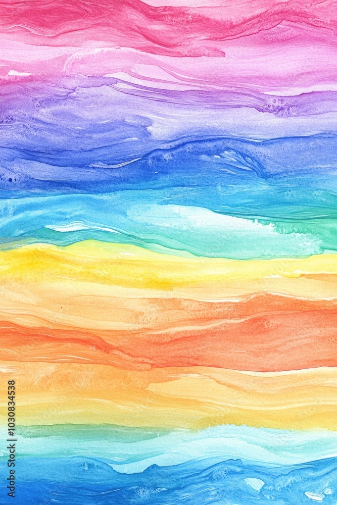 Fototapeta premium Rainbow Wave Pattern