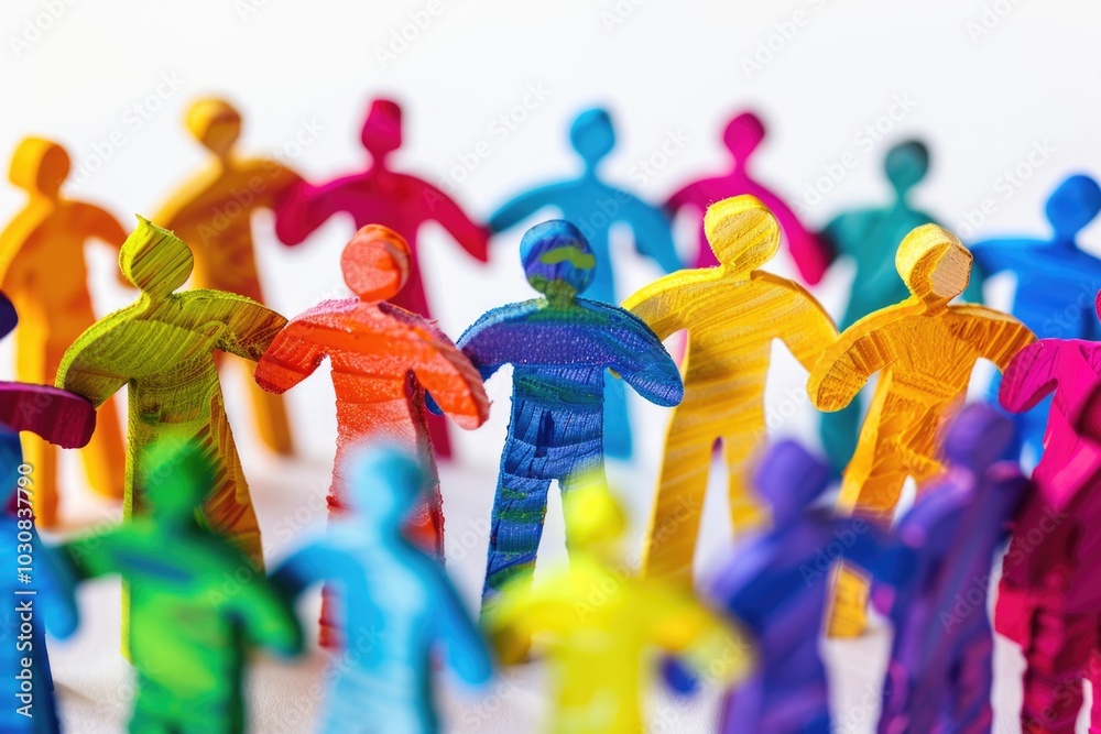 Fototapeta premium Toy People Group