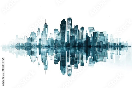 City Reflection Water