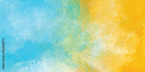 abstract watercolor painting blue sky and beautiful cloudscape for background, Natural sky beautiful blue and white texture background. blue sky with cloud.