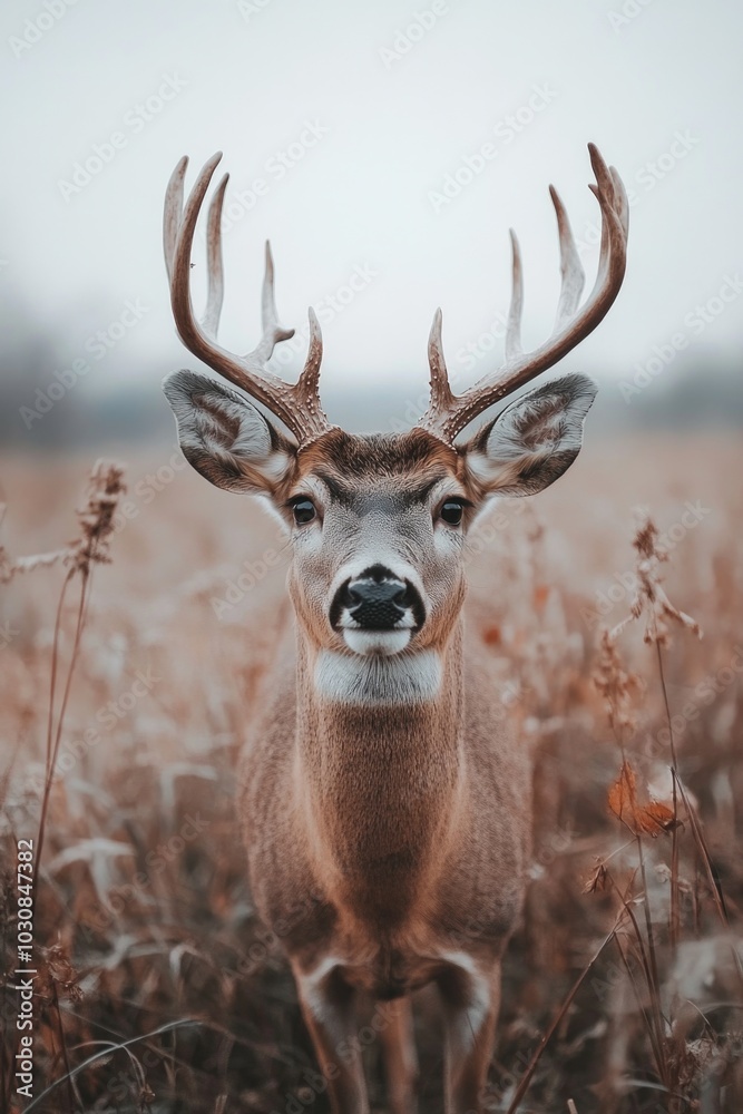 Fototapeta premium Deer in tall grass