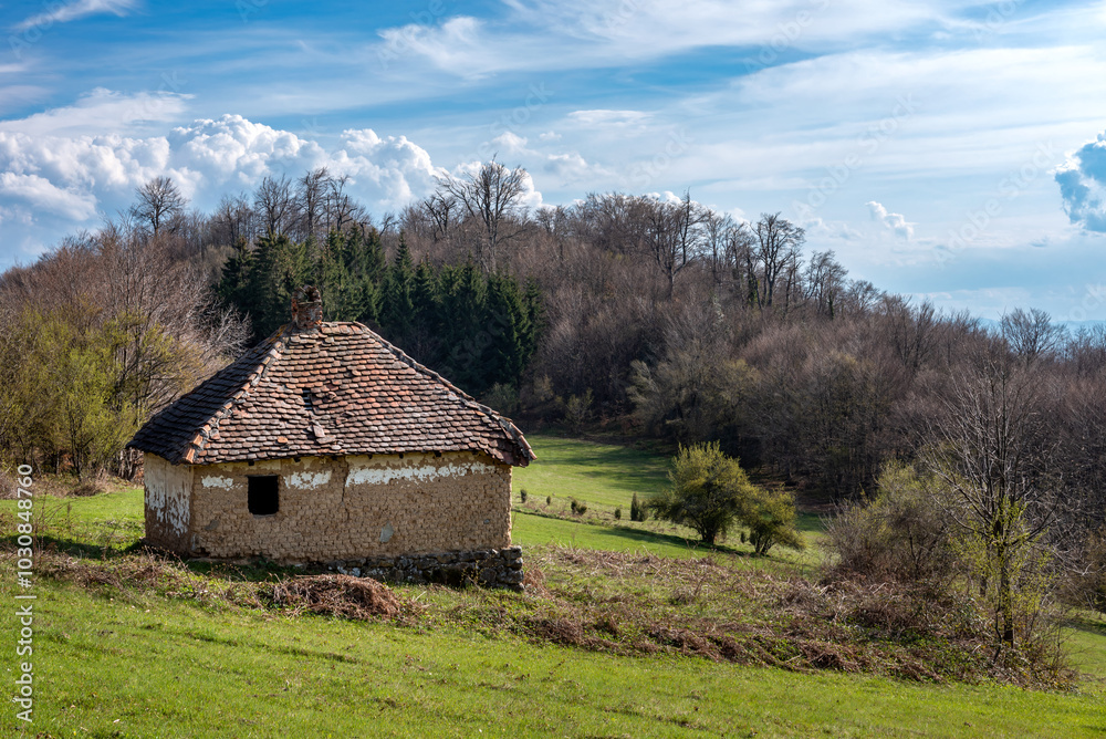 Fototapeta premium An old abandoned house
