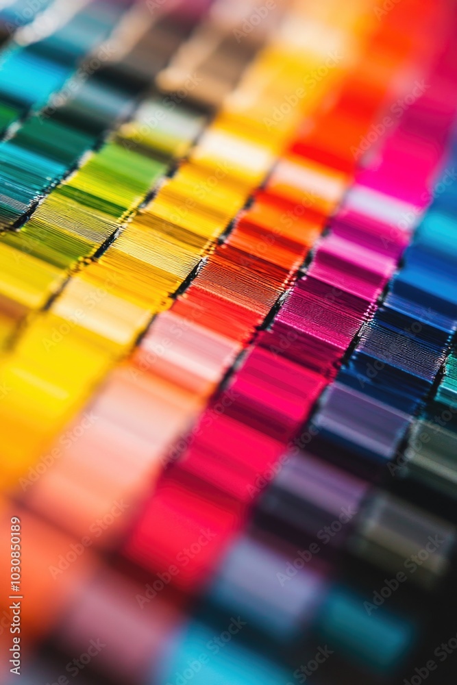 Obraz premium Multicolored Paint Swatch