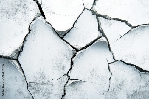 Cracked earth close-up