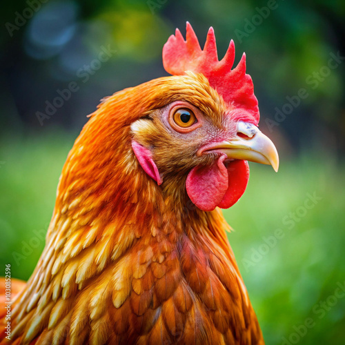close up of a rooster