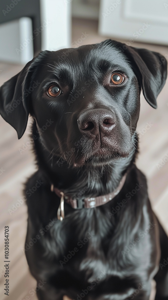 A cute dog close-up shot generated by AI A cute dog close-up shot generated by AI