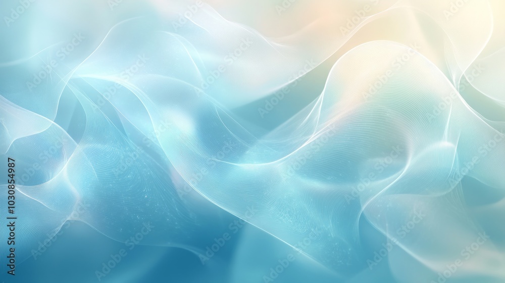 Simple and soft background, primarily in light blue and white tones, featuring subtle flow and gradient colors, with gentle lines and overlapping light effects Simple and soft background, primarily in light blue and white tones, featuring subtle flow and gradient colors, with gentle lines and overlapping light effects