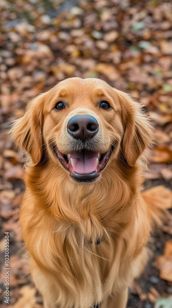 A cute dog close-up shot generated by AI A cute dog close-up shot generated by AI