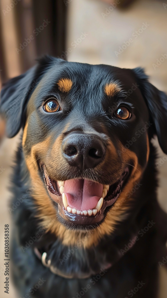 A cute dog close-up shot generated by AI A cute dog close-up shot generated by AI