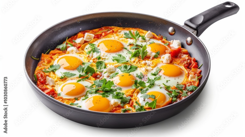 Shakshuka: Middle Eastern Fried Eggs with Tomato Sauce and Feta Shakshuka: Middle Eastern Fried Eggs with Tomato Sauce and Feta