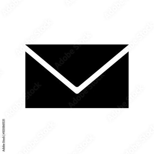 Mail icon, email, e-mail symbol. Contact app button. Envelope vector illustration.