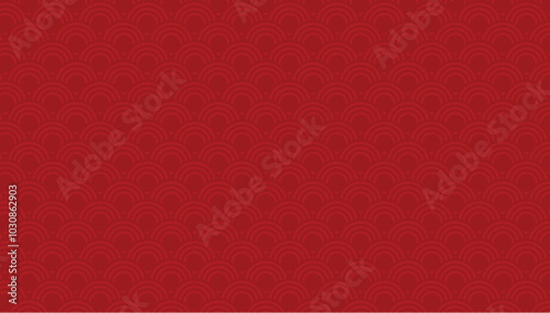 Chinese traditional oriental ornament background, red clouds pattern background.