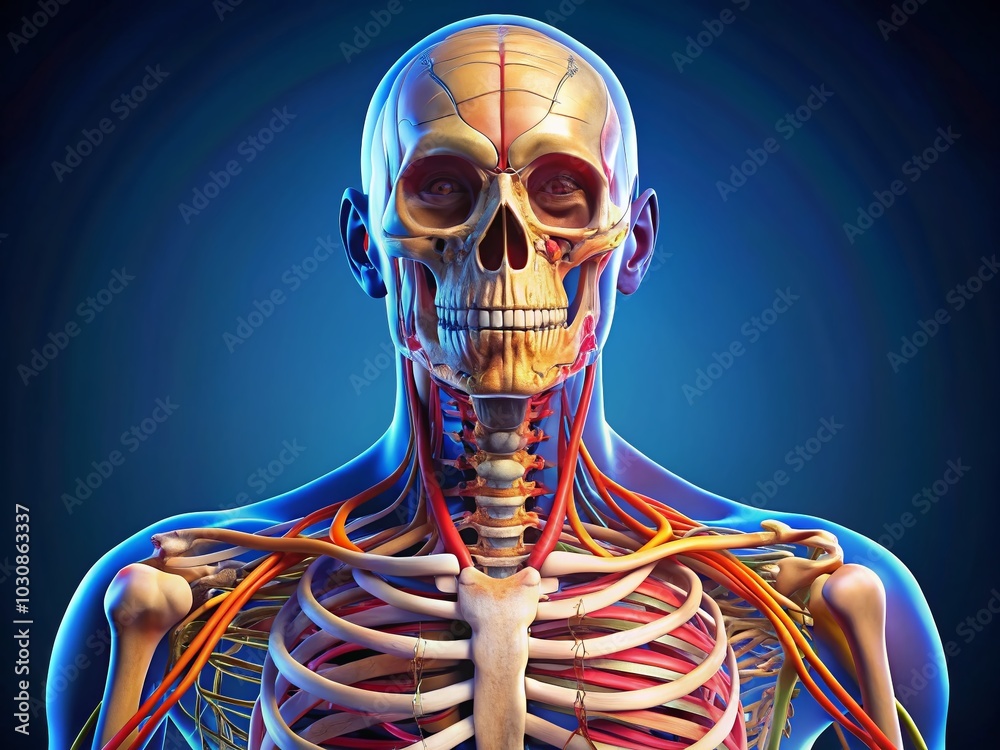 Comprehensive Diagram of Human Skeletal System for Educational Purposes ...